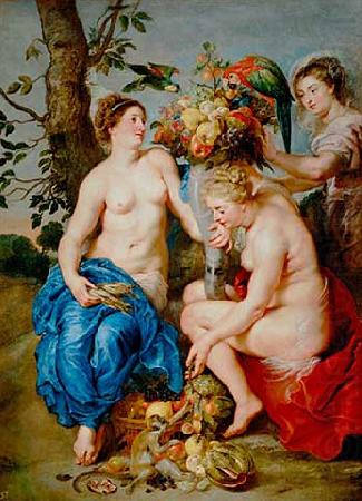 Ceres mit zwei Nymphen, Peter Paul Rubens